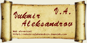 Vukmir Aleksandrov vizit kartica